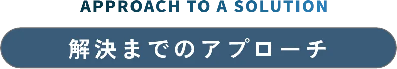解決までのアプローチ